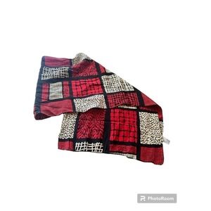 Vintage Essential Classics Hand Rolled 100% Silk Scarf 60"L X‎ 14.5" W